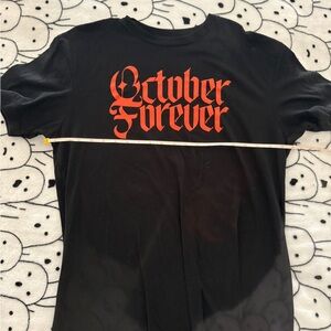 Black Halloween Shirt Company October Forever Witch T-Shirt Mens Large